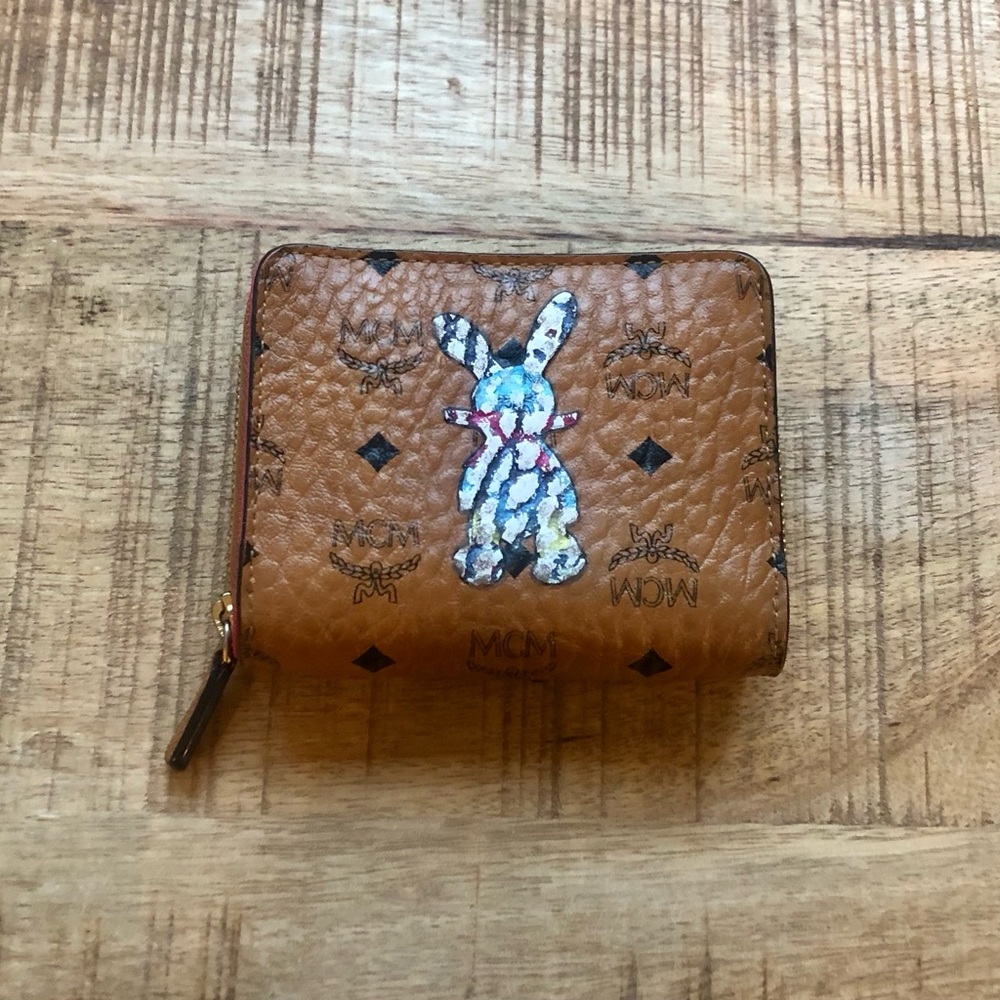 MCM Brown Wallet with Bunny Design